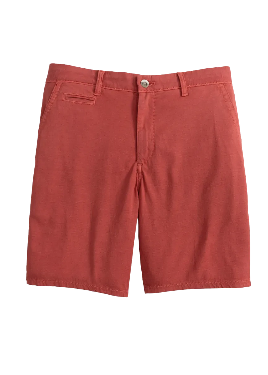 8" Nassau Cotton Blend Shorts Maliblu Red