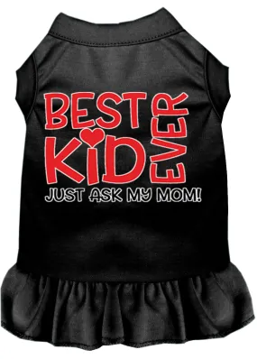 Ask My Mom Screen Print Dog Dress Black Xxxl (20)