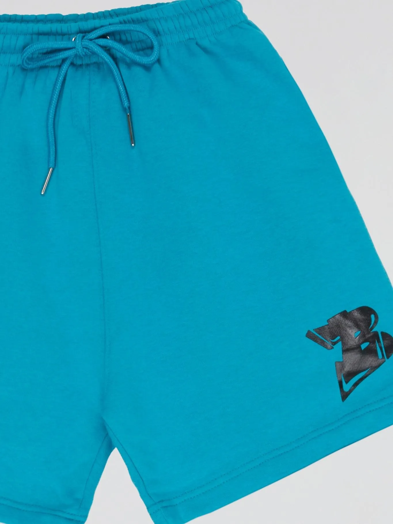Bhype Society - Bhype Logo Essentials Turquoise Blue Shorts