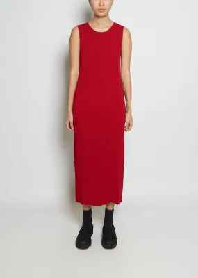 Hatching Pleats Dress