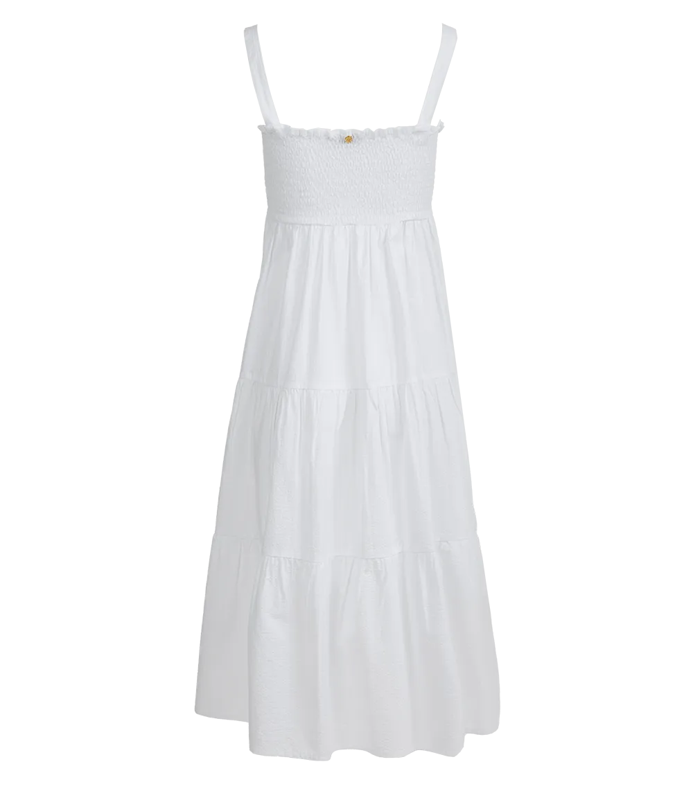 Helen Smocked Midi Dress