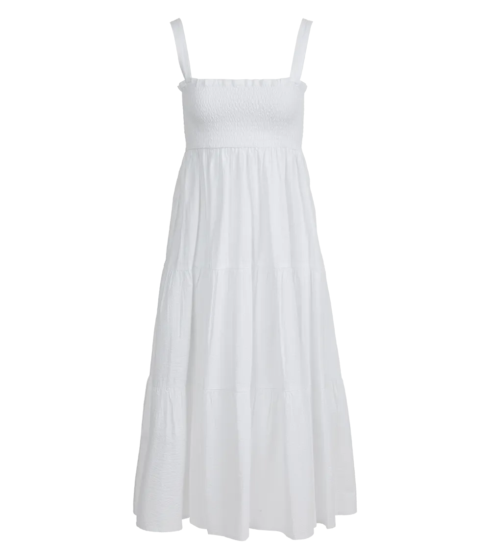 Helen Smocked Midi Dress