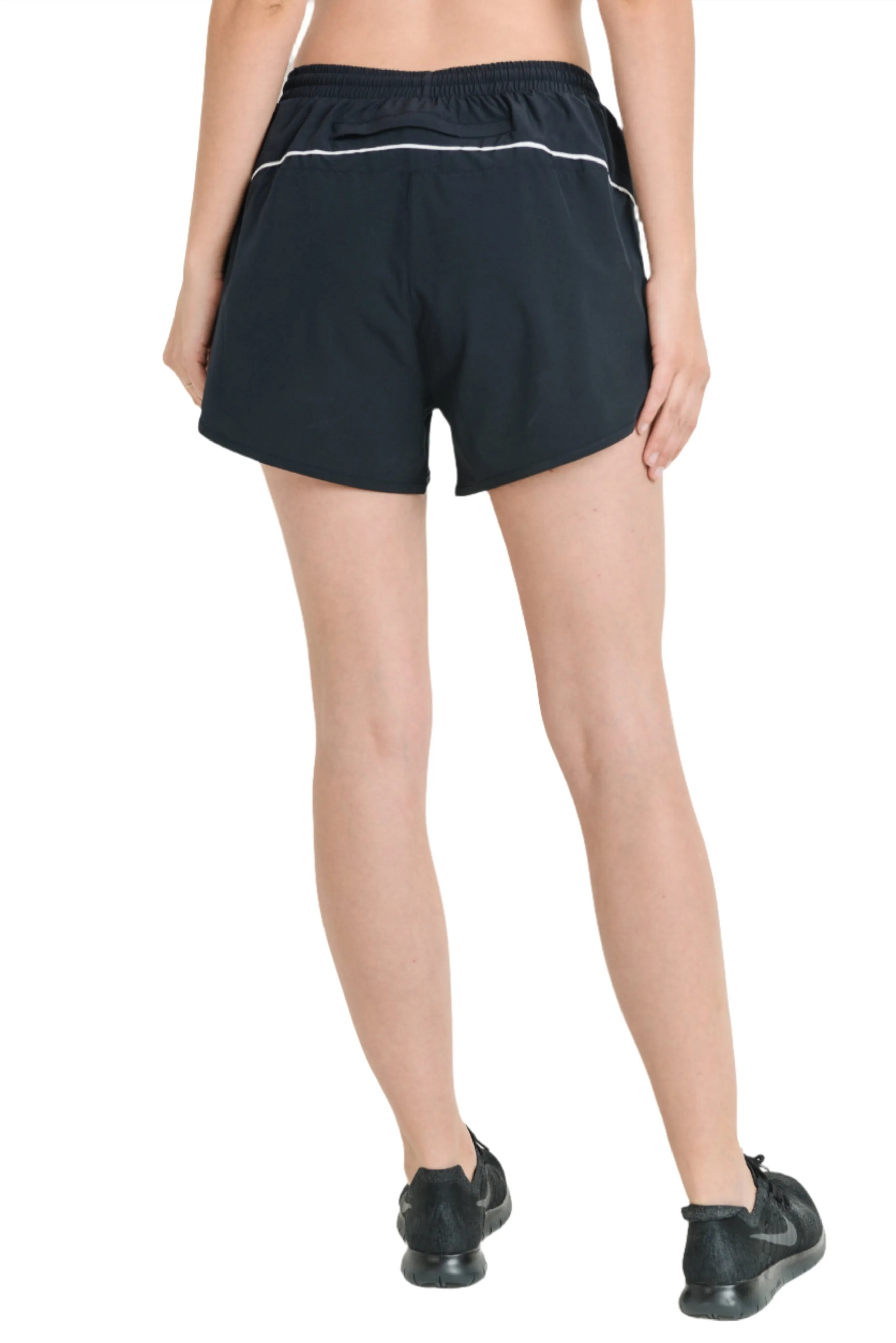 Mono B Striped Detail Active Dolphin Shorts AP2005 and Plus